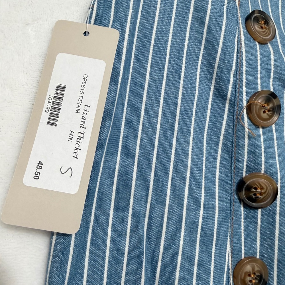 NWT Lightweight Wide Leg Sailor Pants Women's Small Coastal Preppy Nautical - Picture 6 of 10